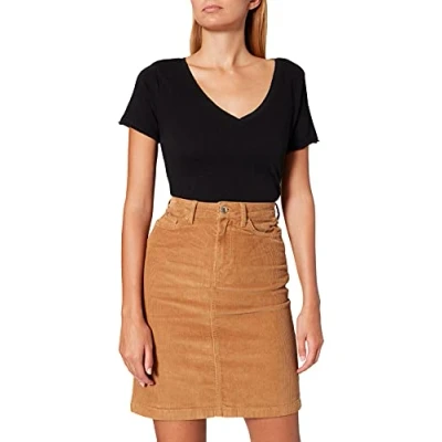 Abbildung von Tommy Hilfiger Damen Straight Cord HW Skirt Rock, Landschaft Khaki, 32