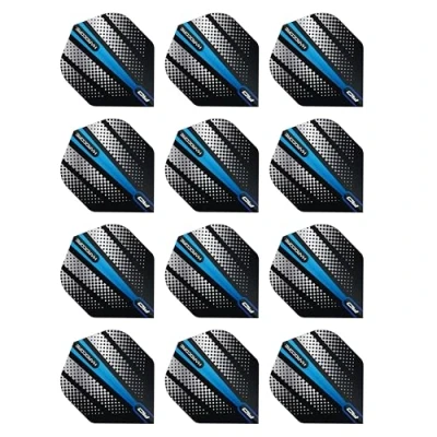 Abbildung von RED DRAGON Hardcore Radical Blue Flash Dart Flights 4 Sets Per Pack (12 in total)