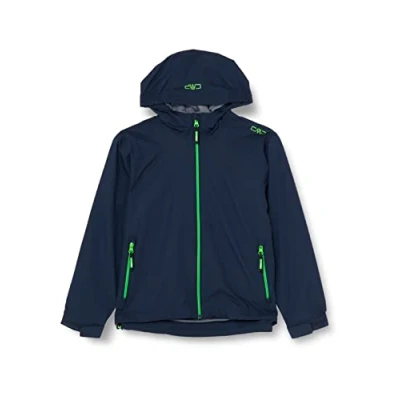 Abbildung von CMP KID FIX HOOD Unisex Regenjacke / wasserabweisende Jacke für Kinder, Größe: 140, Black blue