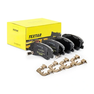 Abbildung von TEXTAR 2534801 Bremsbelagsatz mit akustischer Verschleißwarnung Zubehör KIA: Rio 3, Picanto II, 4, HYUNDAI: i20 II Hatchback, Coupe