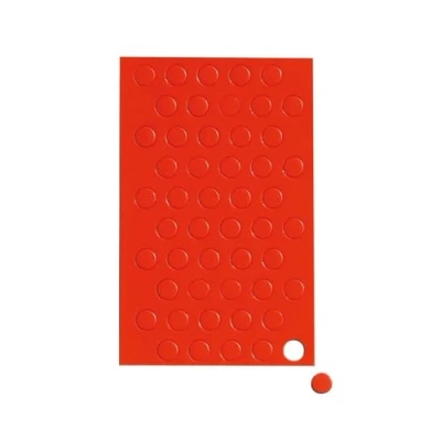 Abbildung von Maul Magnetsymbole Kreis 50 Stück Kleine Magnete für Planer, Kalender und Whiteboards Magnet 10 mm Büro, Küche Werkstatt Vielseitig flexibel einsetzbar Rot
