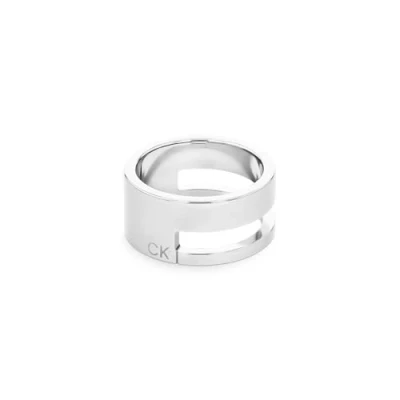 Abbildung von Calvin Klein Geometric Essentials Ring silvercoloured, Damen, Größe: 52, Silver coloured