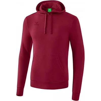 Abbildung von Erima Kinder Basic Kapuzen Sweatshirt, Bordeaux, 164