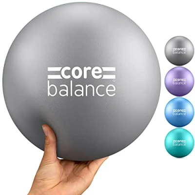 Abbildung von Core Balance Pilatesball Anti Burst Yogaball rutschfestes PVC Gymnastik, Fitness, Physiotherapie leicht Einfach Aufzublasen 200 Kg Maximalgewicht 23 cm groß, g 4