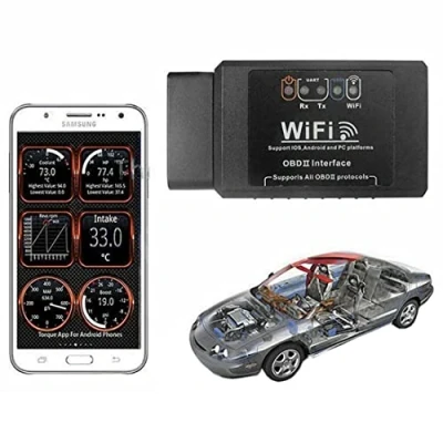 Abbildung von F04C OBD2 Diagnosegerät WiFi Adapter V1.5 Auto Fehlerdiagnose Scanner für Windows, Android &amp; iOS, OBD II Code Reader Motorkontrollleuchte und Fahrzeugdiagnose