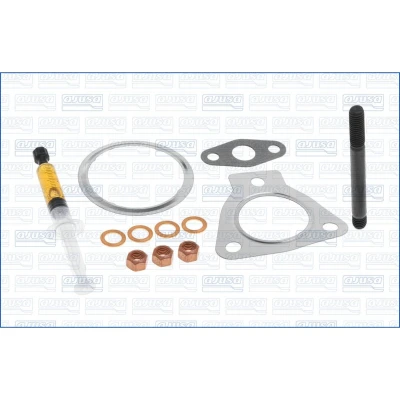 Abbildung von AJUSA JTC11974 Montagesatz, Lader with studs, syringe oil mit Dichtungen Montageanleitung