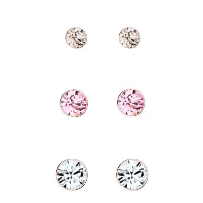 Abbildung von Elli 3 PACK Basic Ohrringe rosegoldcoloured, Damen, Größe: One Size, Rosegold coloured
