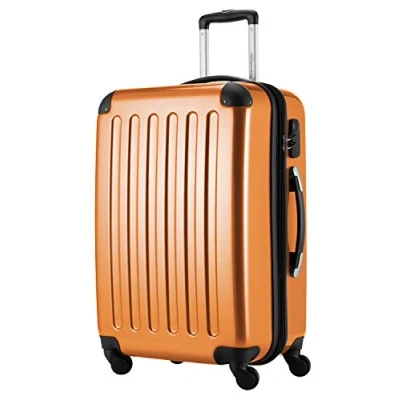 Abbildung von HAUPTSTADTKOFFER Alex Mittelgroßer Hartschalenkoffer, 4 Rollen, Koffer, Trolley, Rollkoffer, Reisekoffer, Volumenerweiterung, 65 cm, 74 Liter, Orange