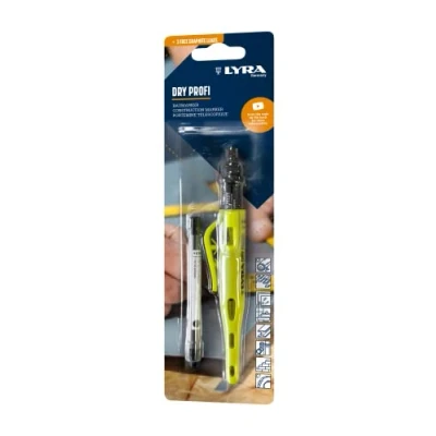 Abbildung von LYRA Dry Profi, Baumarker, rund, Kappe, Spitzer, Mine 2,8 x 100 mm, Blister, 2B, 2 teilig