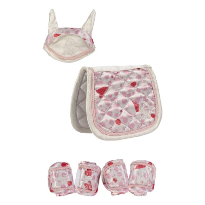 Abbildung von HKM Design Set Cuddle Pony Wolle Weiß/Rosa