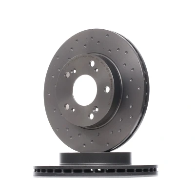 Abbildung von BREMBO 09.5457.3X Bremsscheibe 262 21 5 gelocht/innenbel. beschichtet hochgekohlt mit Schrauben HONDA: CIVIC 8, 7 Hatchback, CR Z