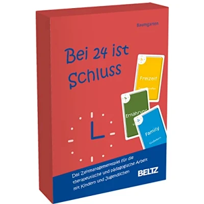 Abbildung von Bei 24 ist Schluss: Das Zeitmanagementspiel für die therapeutische und pädagogische Arbeit mit Kindern Jugendlichen. 160 Spielkarten 16 seitiges Booklet in stabiler Box (Beltz Therapiespiele)