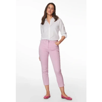 Abbildung von Madeleine Gestreifte Jeans Slim Fit White bright pink, Damen, Größe: 42, pink