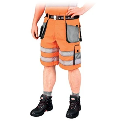 Abbildung von Leber&amp;Hollman LH FMNX TS_PSBM Formen Schutzhose Kurz, Orange Grau Schwarz, M Größe