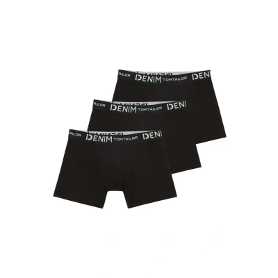 Abbildung von TOM Tailor Denim IM Dreierpack Panties, Herren, Größe: XXL, Black