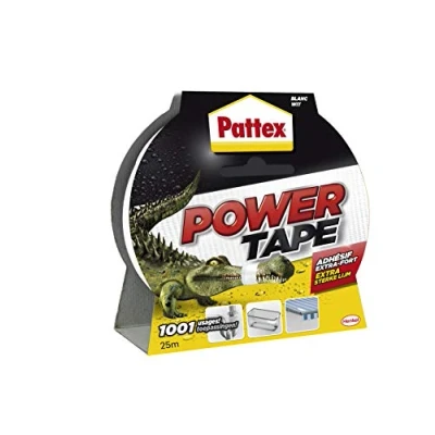 Abbildung von Pattex Power Tape Reparatur Klebeband in Box, 25 m, Weiß