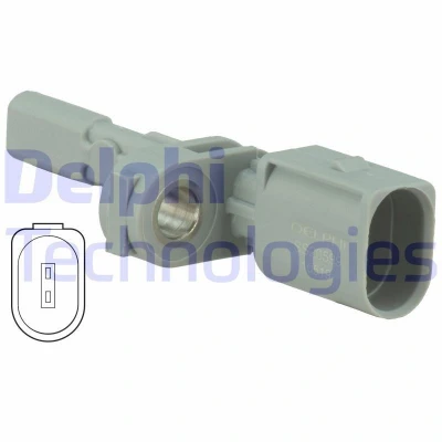 Abbildung von DELPHI SS20599 ABS Sensor aktiver VOLKSWAGEN: Caddy 3, Passat B8 Variant, Golf 7, SKODA: Octavia 3 Combi, Kodiaq, Schrägheck