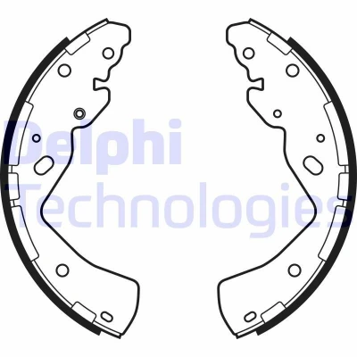 Abbildung von DELPHI LS2143 Bremsbacken 270 56 FORD: Ranger Mk3