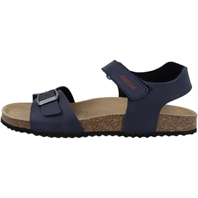 Abbildung von Geox Ghita BOY Riemensandalette für Kinder, Größe: 29, Navy/red Schuhe