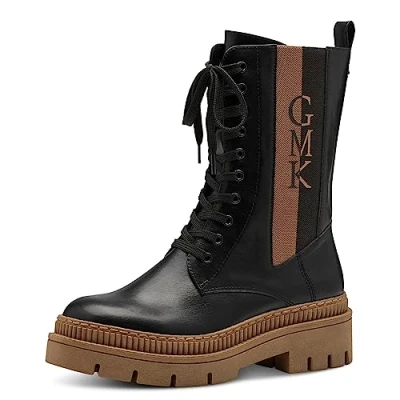 Abbildung von Marco Tozzi BY Guido Maria Kretschmer Plateaustiefelette, Damen, Größe: 39, Black nature Schuhe