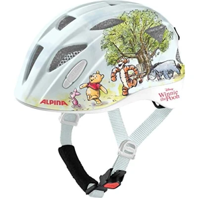 Abbildung von ALPINA XIMO Disney Leichter, Sicherer &amp; Bruchfester Fahrradhelm Mit Optionalen LED Licht Für Kinder, Winnie Pooh gloss, 47 51 cm