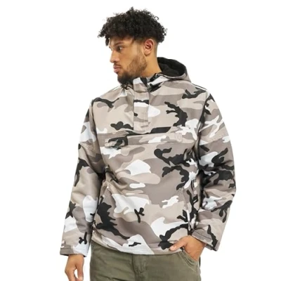 Abbildung von Brandit Windbreaker, Herren, Größe: 5XL, Snowcamo