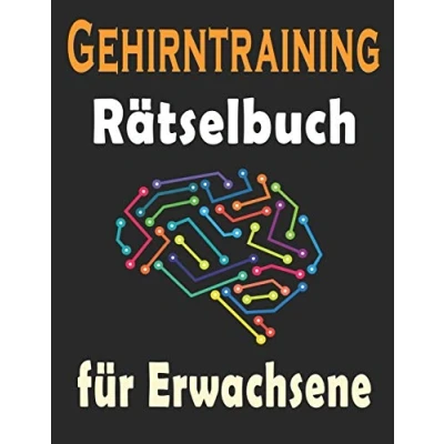 Abbildung von Gehirntraining Rätselbuch für Erwachsene: rätselblock großdruck, Wörter suchen, Sudoku, scrabble und Lösungen zur Verbesserung Ihres Gedächtnisses