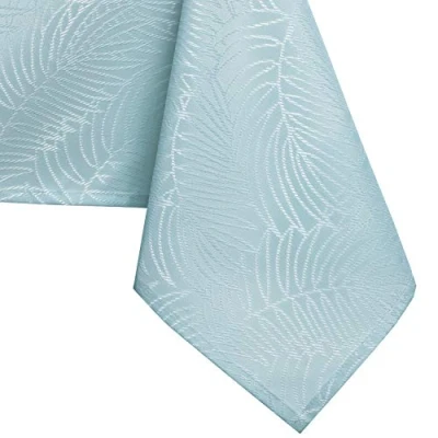 Abbildung von AmeliaHome Tischdecke 120x160 cm Tischtuch Tafeldecke Fleckschutz Lotuseffekt Abwaschbar Wasserabweisend Ornament Gaia hellblau