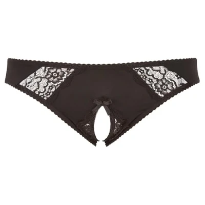 Abbildung von Slip ouvert mit Spitze und Zierschleife vorne