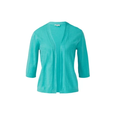 Abbildung von s.Oliver MET 3/4MOUWEN Strickjacke, Damen, Größe: 36, Aquamarin
