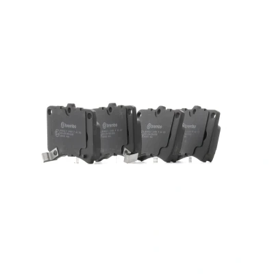 Abbildung von BREMBO P 49 016 Bremsbelagsatz mit akustischer Verschleißwarnung Zubehör MAZDA: Demio Estate, FAMILIA 4, 323C IV Hatchback