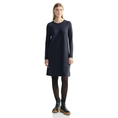 Abbildung von Cecil MIT DEKO NAHT Jerseykleid, Damen, Größe: XL, Blau