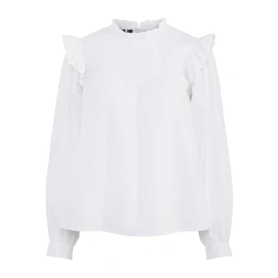 Abbildung von Pieces Pcvela Bluse, Damen, Größe: XS, Bright white