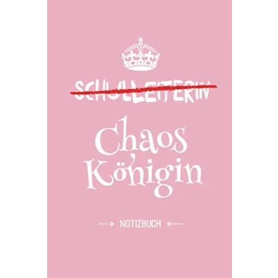 Abbildung von Schulleiterin Chaoskönigin: Notizbuch als Geschenk für A5 / liniert Direktorin Geschenke zum Abschluss, Geburtstag oder Weihnachten