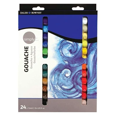 Abbildung von Daler Rowney 126600924 Simply Gouache Set, 24 x 12 ml, Rot