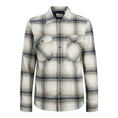 Abbildung von Jack &amp; Jones Jjeeddie LS NOOS Hemd, Herren, Größe: Medium, Brown/green