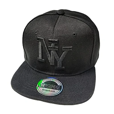 Abbildung von J26 Kids Kinder Snapback USA Cap Teenie Kappe Basecap Mütze Trucker Cappy Sport NY (Schwarz)