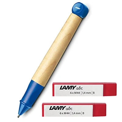 Abbildung von Lamy abc Drehbleistift 109 Bleistift Ahornholz und Kunststoff (Mine 1,4 mm, + Minen, Blau)
