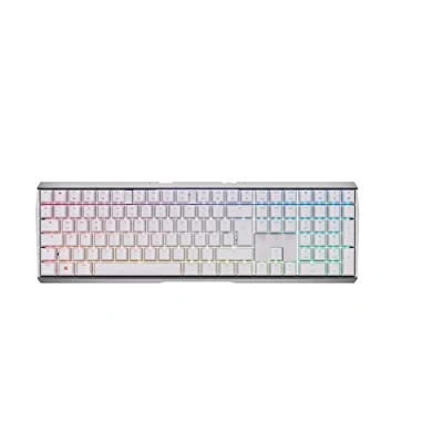 Abbildung von CHERRY MX 3.0S Wireless, kabellose mechanische Gaming Tastatur mit RGB Beleuchtung, Deutsches Layout (QWERTZ), Bluetooth , Funk oder Kabelverbindung, BROWN Switches, Weiß