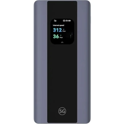 Abbildung von 5G Mobile WiFi Pro 5, E6888, Wi Fi 6 AX3000, DL 3600 Mbit/s/UL 500 Mbit/s, tragbarer mobiler Hotspot Mobilrouter mit SIM Karte, 7000 mAh Akku als Powerbank