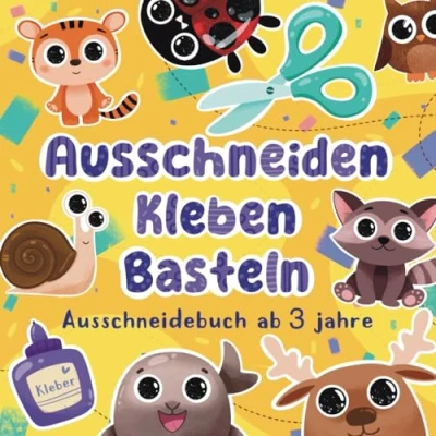 Abbildung von Ausschneidebuch ab 3 Jahre Ausschneiden Kleben Basteln: spielerisch Kreativität, Feinmotorik und logisches Denken fördern