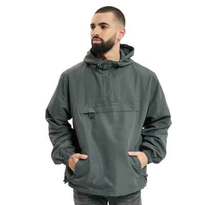Abbildung von Brandit Accessoires PULL OVER Windbreaker, Herren, Größe: 4XL, Anthracite