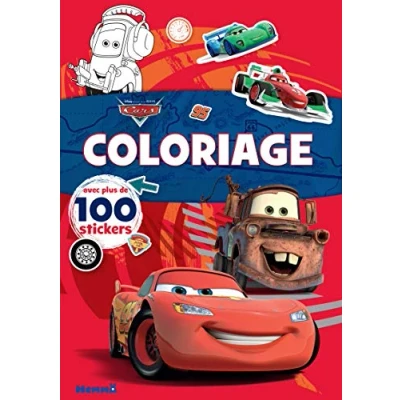 Abbildung von Disney Pixar Cars Coloriage avec plus de 100 stickers (Flash McQueen et Martin)