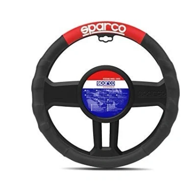Abbildung von SPARCO SPC1111RS Lenkradbezug schwarz, Rot 39cm Polyester