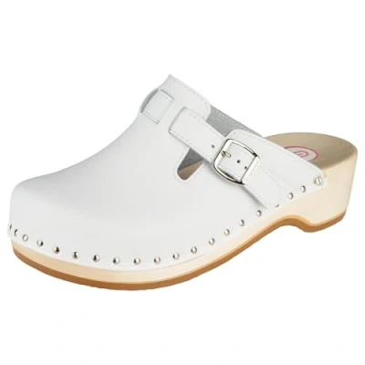 Abbildung von Berkemann Unisex Riemen Toeffler Pantoletten, Weiß (weiß 100), 37 EU
