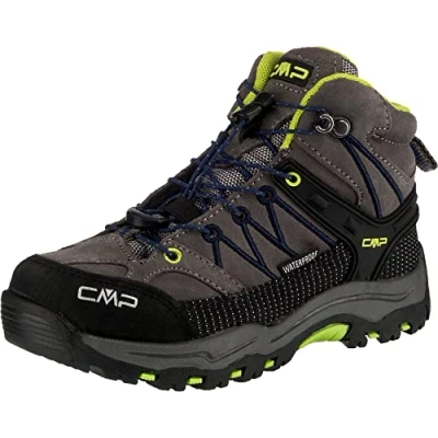 Abbildung von CMP Jungen Unisex Kinder Kids Rigel Mid Shoe Wp Trekking &amp; Wanderstiefel, Graffite Marine, 28 EU