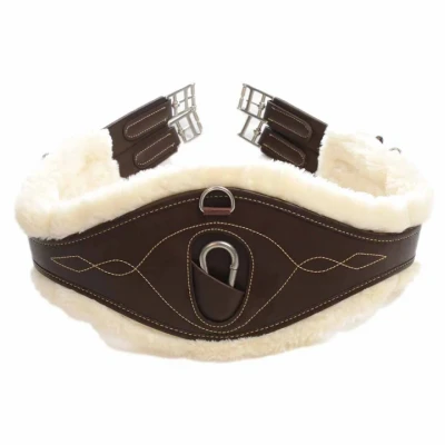 Abbildung von Kentucky Spring Sattelgurt Sheepskin Anatomic Braun 125cm