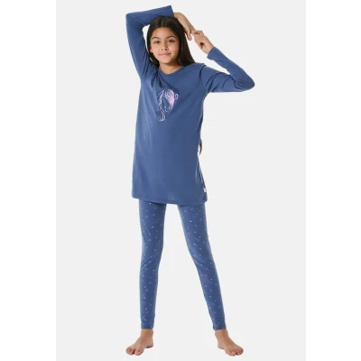 Abbildung von Schiesser Horse World Set Nachtwäsche für Kinder, Größe: 152, Jeansblau