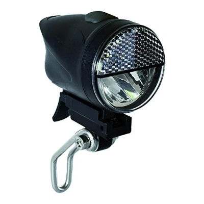 Abbildung von BÜCHEL Fahrradlicht Vorne LED I 40/15 LUX StVZO zugelassen mit bis zu 5h Akkulaufzeit Aufladbarer Frontscheinwerfer, Fahrradvorne, Fahrrad Licht, Front Fahrradlampe, Micro USB