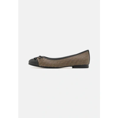 Abbildung von MARCO TOZZI Damen Ballerinas mit Schleife Vegan, Schwarz (Black Comb), 38 EU